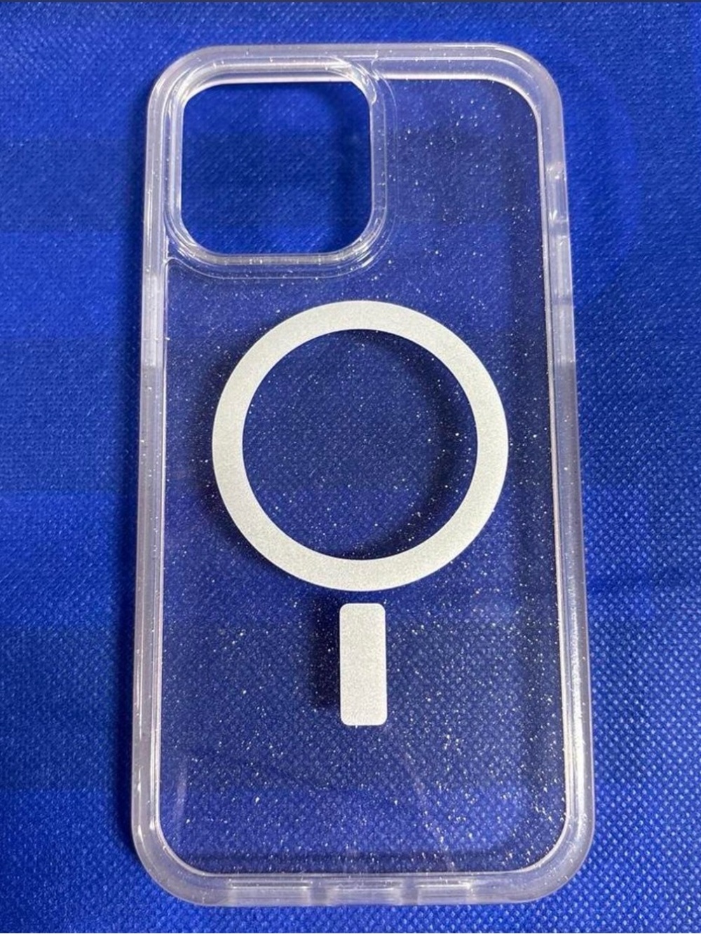Clear MagSafe-Compatible iPhone Case with Silver MagRing